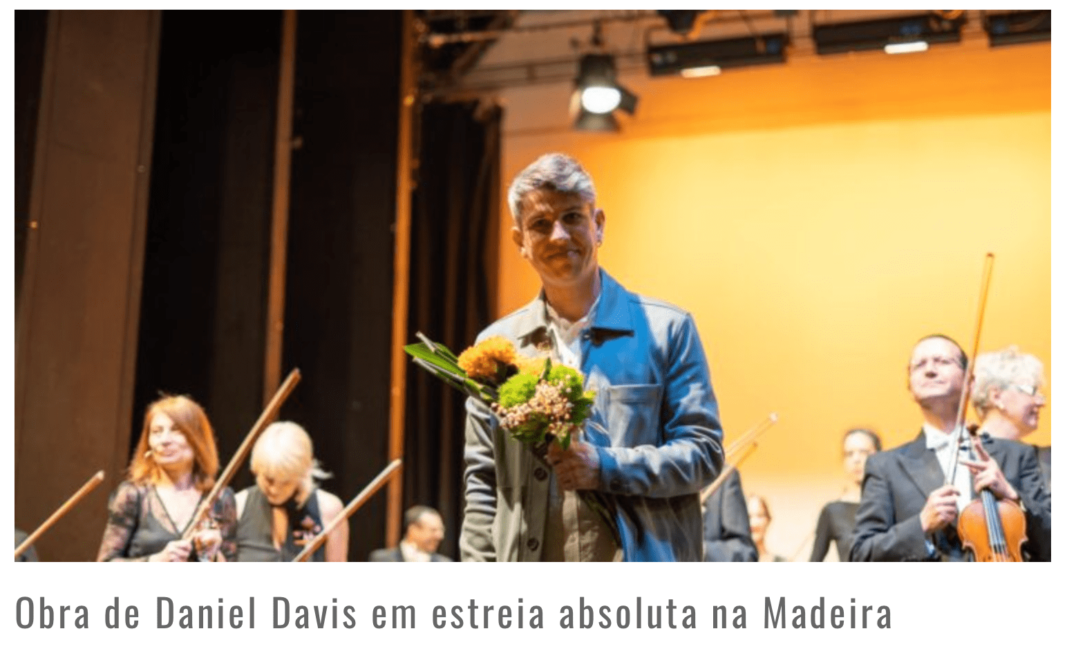 Obra de Daniel Davis em estreia absoluta na Madeira