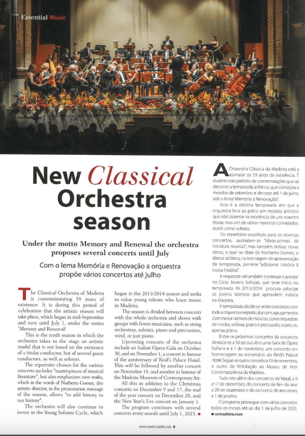 New Classical Orchestra season 